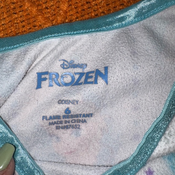 Disney Blue and White Nightgown with Ruffle Hem - Picture 3 of 3